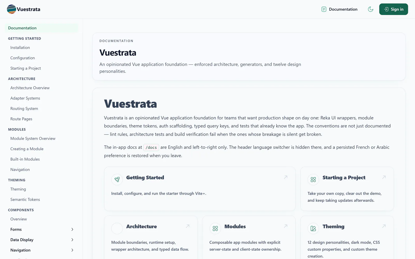Vuestrata documentation home
